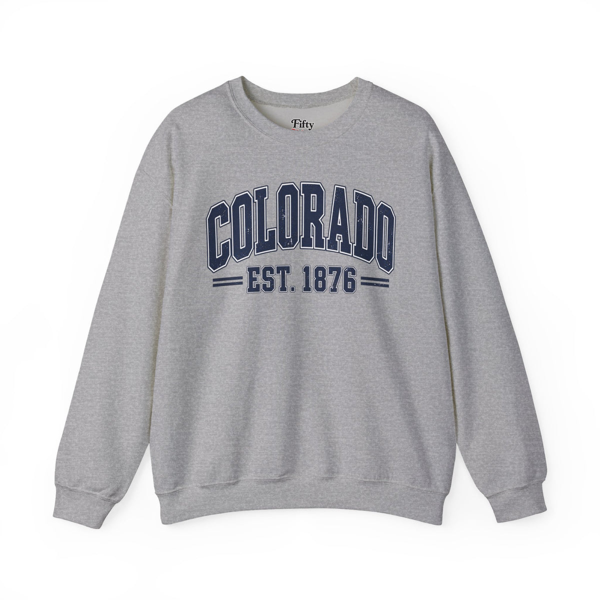 Colorado EST. 1876 Unisex Crewneck Sweatshirt State Name Graphic