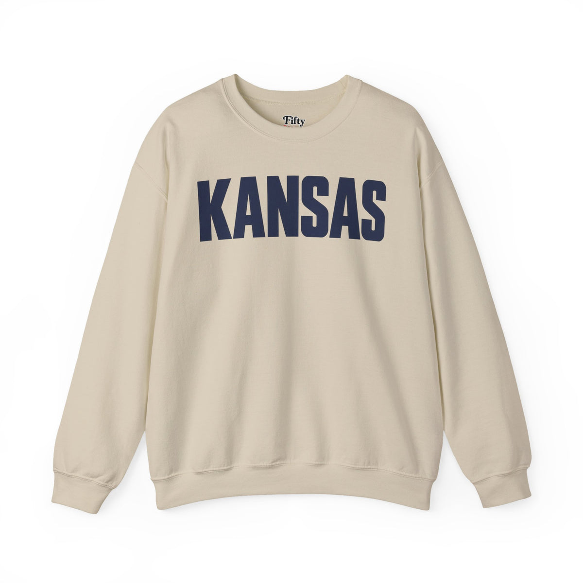 Kansas Unisex Crewneck Sweatshirt State Name Graphic