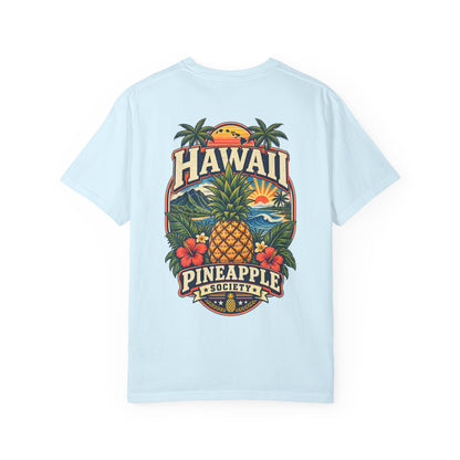 Hawaii Pineapple Society Unisex Comfort Color 1717 Streetwear Graphic Tee