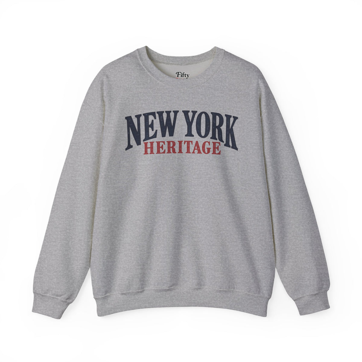 New York Heritage Unisex Crewneck Sweatshirt State Name Graphic