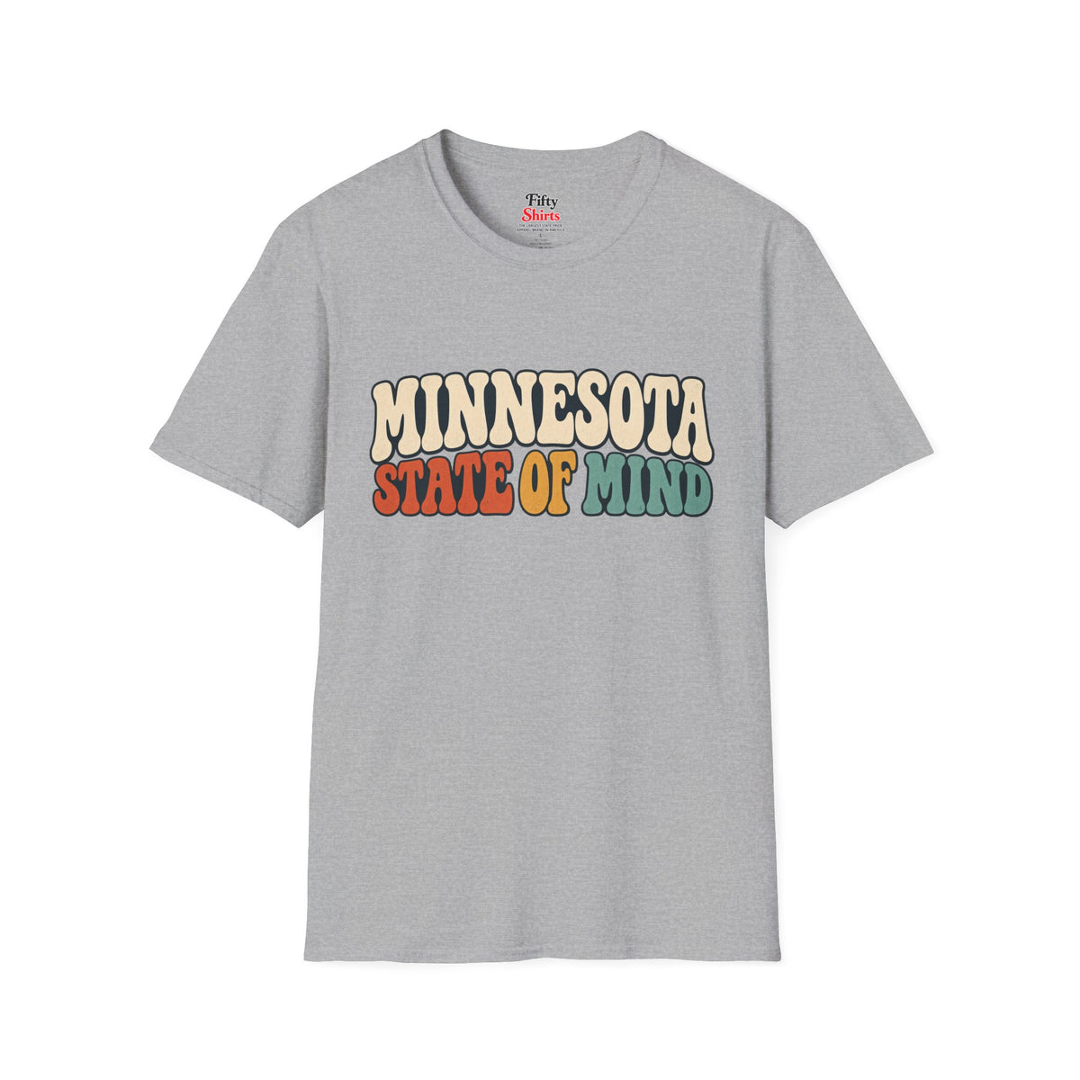 Minnesota State of Mind Unisex Softstyle T Shirt State Name Graphic Tee