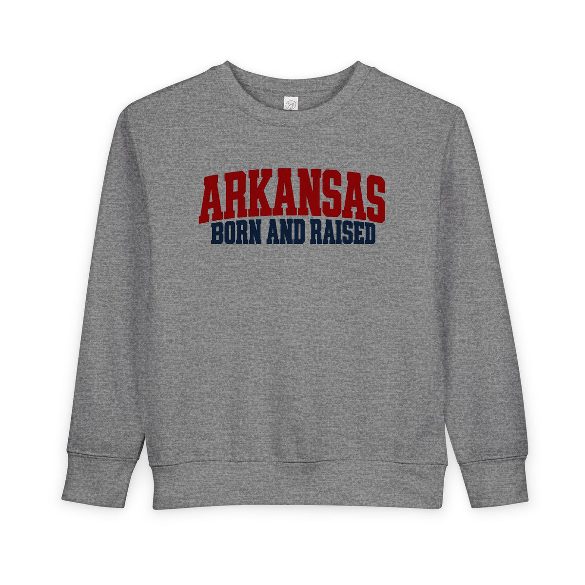 Arkansas Born and Raised Rugged Workwear Unisex Toddler Sweatshirt