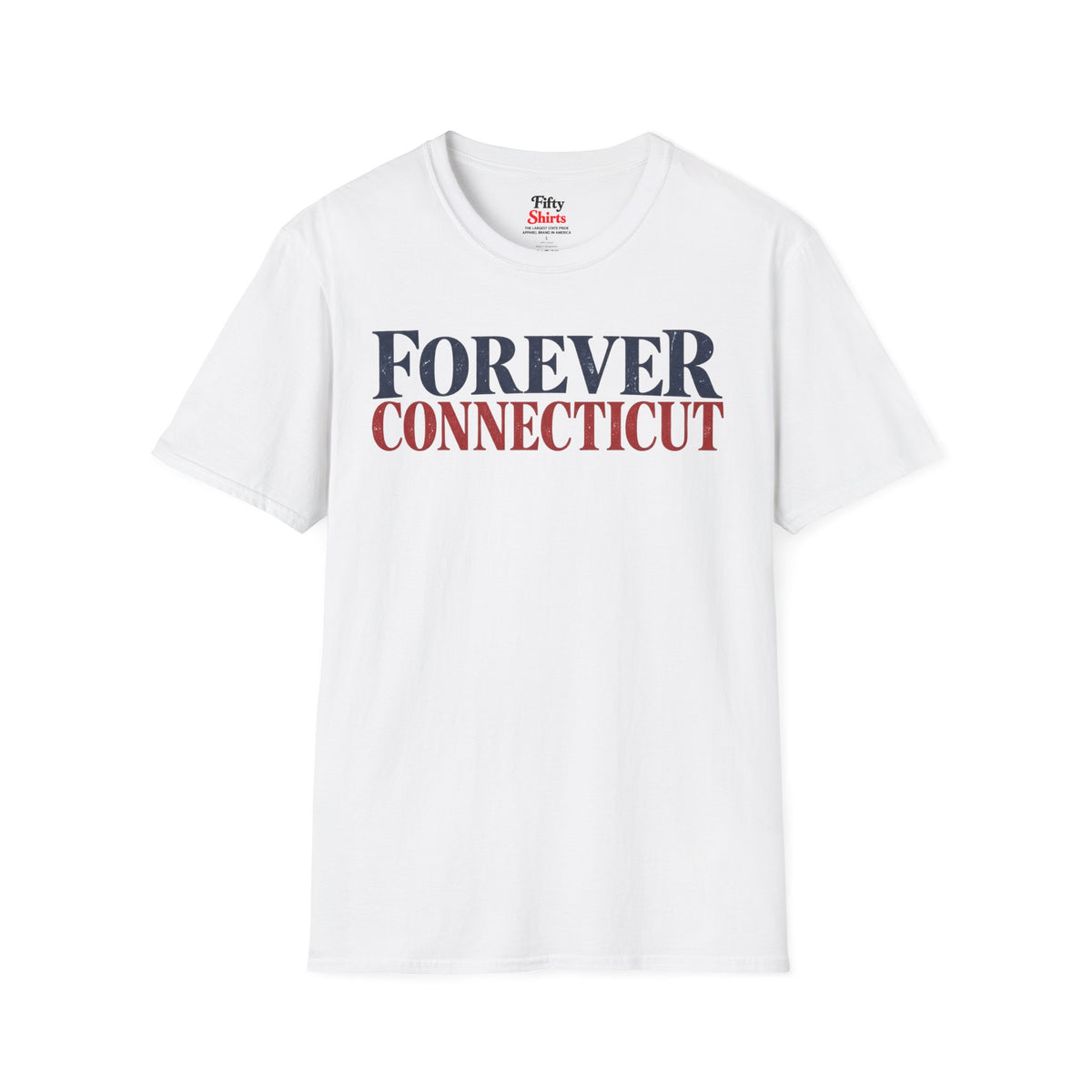 Forever Connecticut Unisex Softstyle T Shirt State Name Graphic Tee