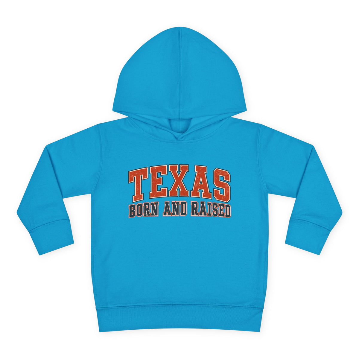 Texas Born and Raised Collegiate Unisex Toddler Pullover Fleece Hoodie