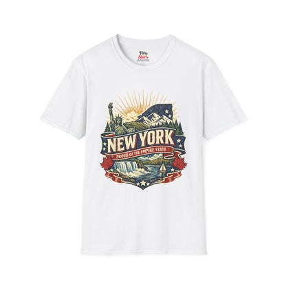 New York Pride Unisex Softstyle T Shirt State Pride Graphic Tee Collections FS03
