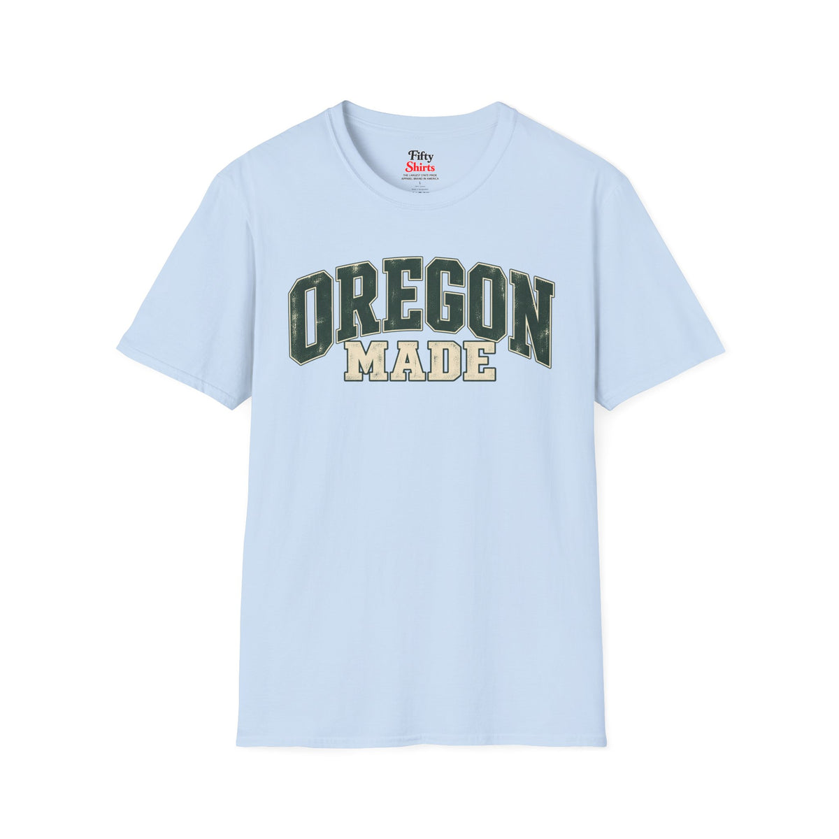 Oregon Made Unisex Softstyle T Shirt State Name Graphic Tee