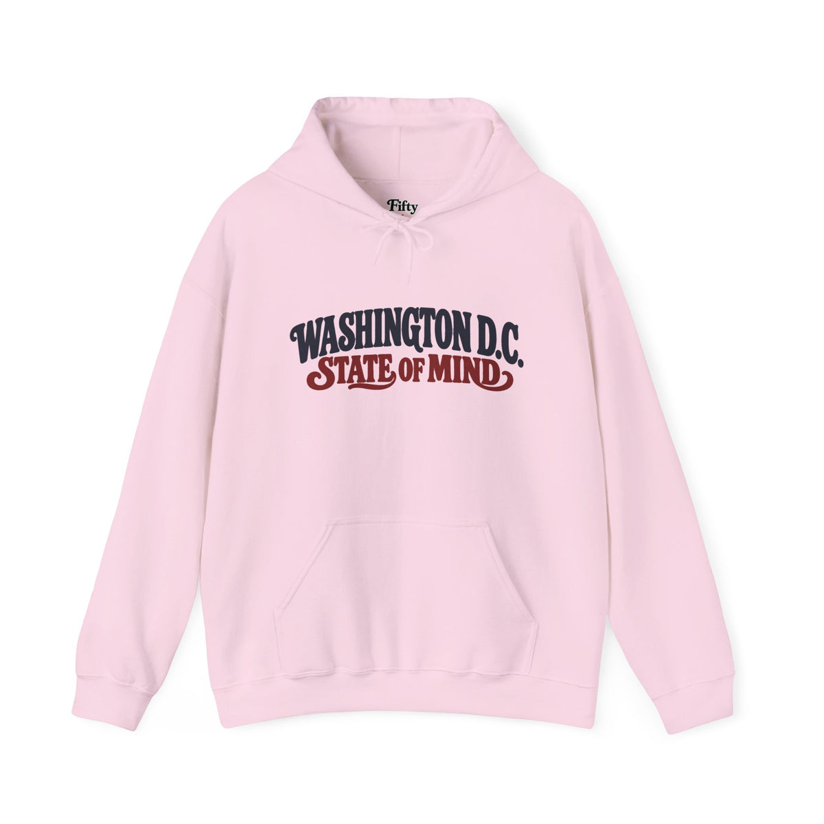 Washington DC State of Mind Unisex Hoodie State Name Graphic