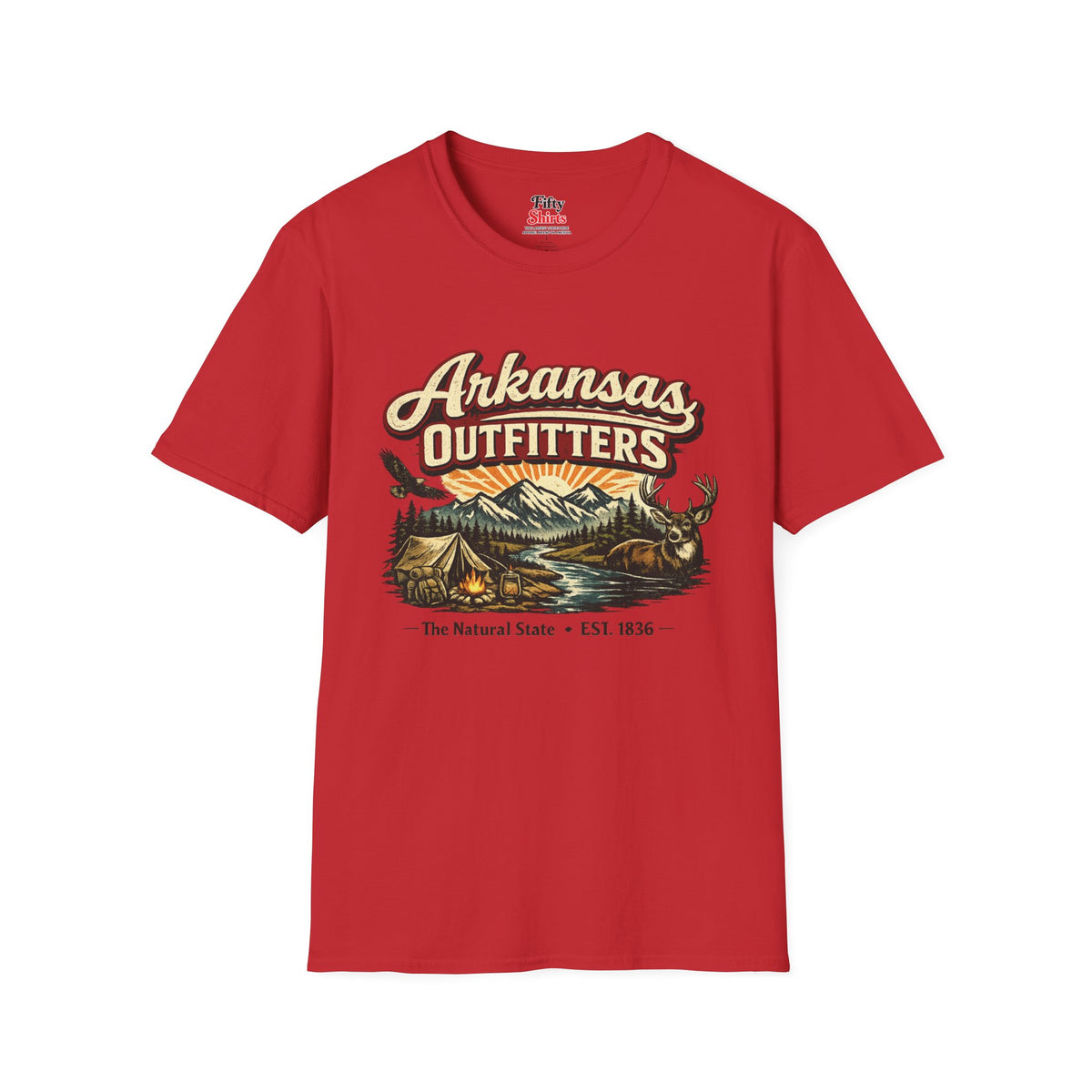 Arkansas Outfitters Unisex Softstyle T Shirt State Pride Graphic Tee Collections FS03