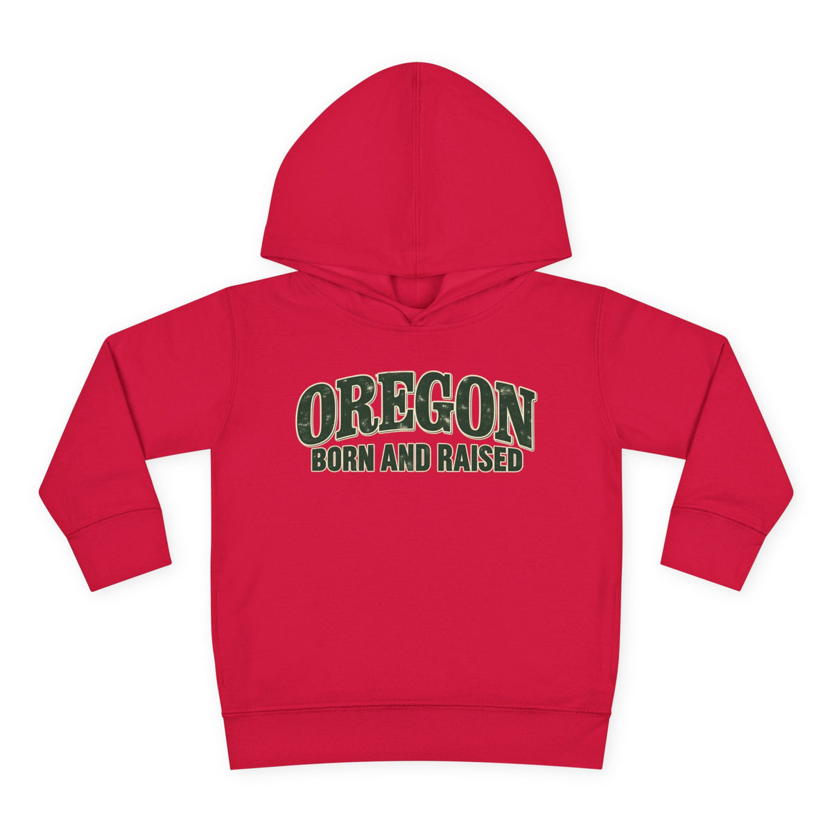 Oregon Born and Raised Classic Souvenir Unisex Toddler Pullover Fleece Hoodie