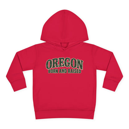 Oregon Born and Raised Classic Souvenir Unisex Toddler Pullover Fleece Hoodie