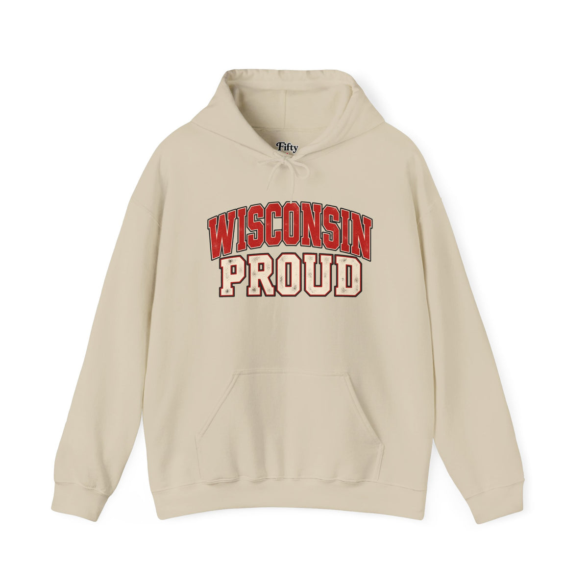 Wisconsin Proud Unisex Hoodie State Name Graphic