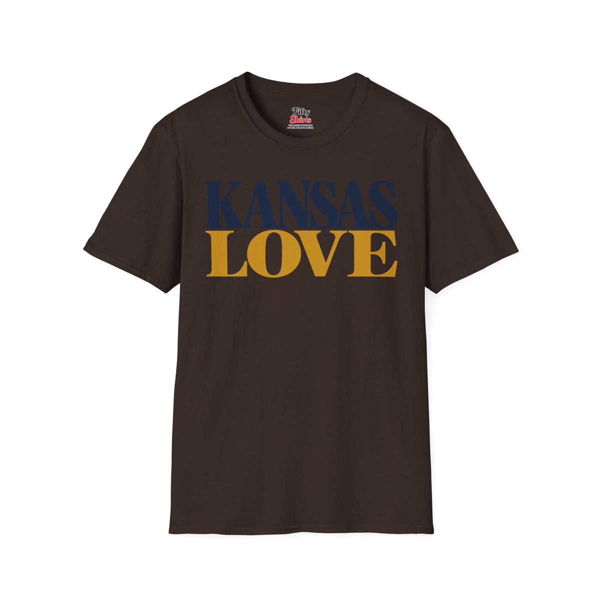 Kansas Love Unisex Softstyle T Shirt State Name Graphic Tee