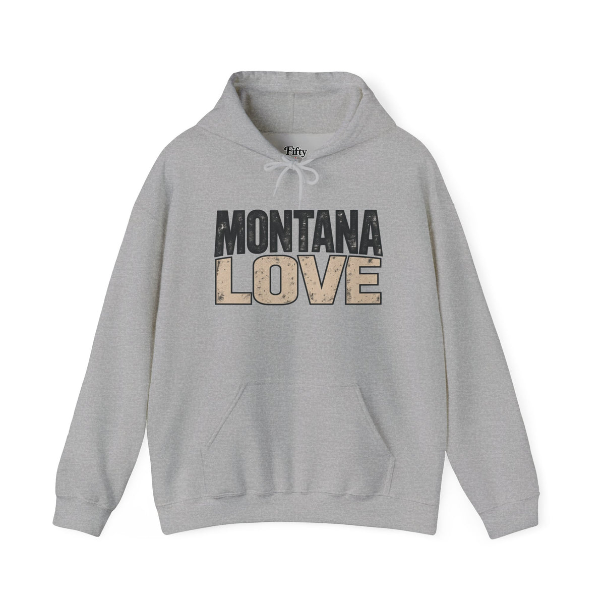 Montana Love Unisex Hoodie State Name Graphic