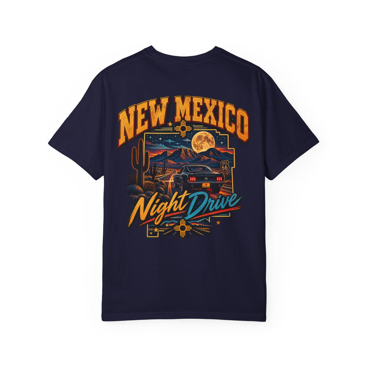 New Mexico Night Drive Unisex Comfort Color 1717 Streetwear Graphic Tee