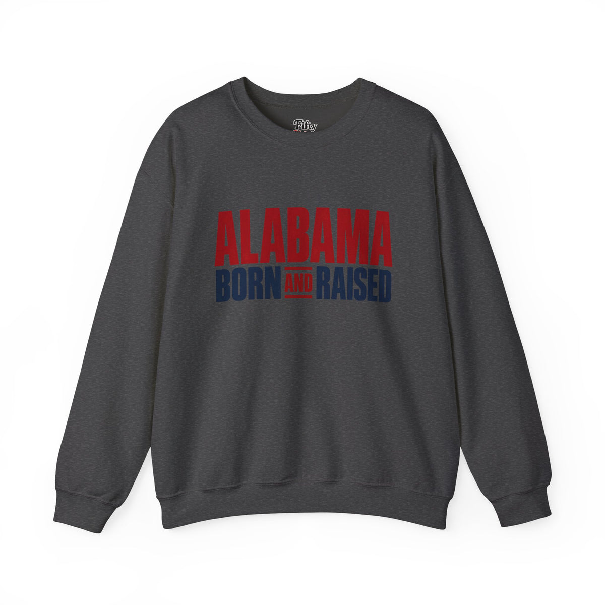 Alabama Born and Raised Minimal Heritage Unisex Sweatshirt Graphic