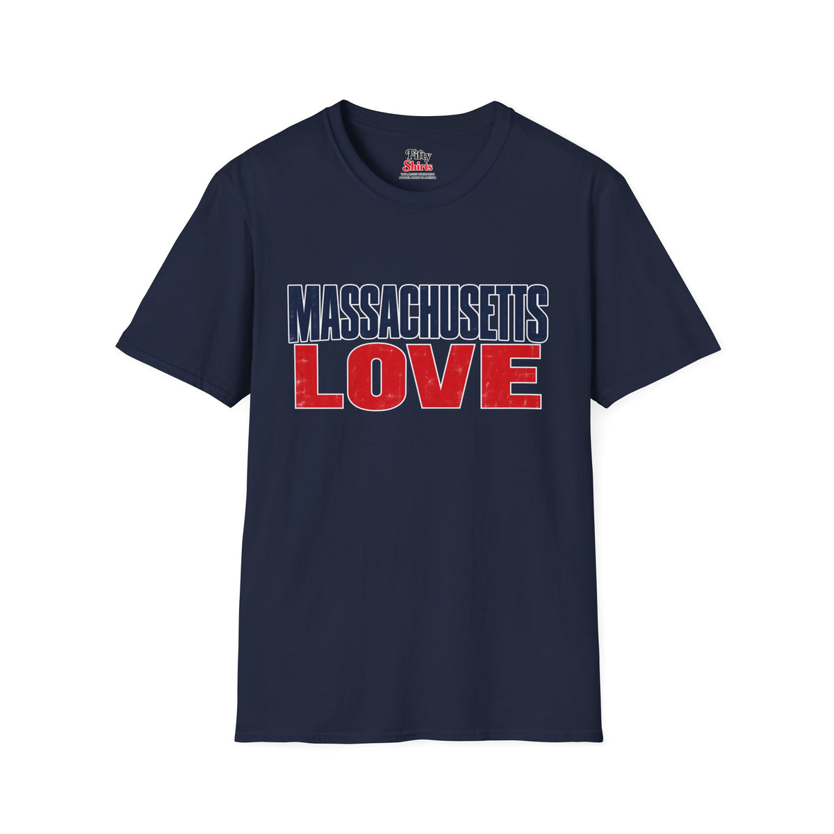 Massachusetts Love Unisex Softstyle T Shirt State Name Graphic Tee