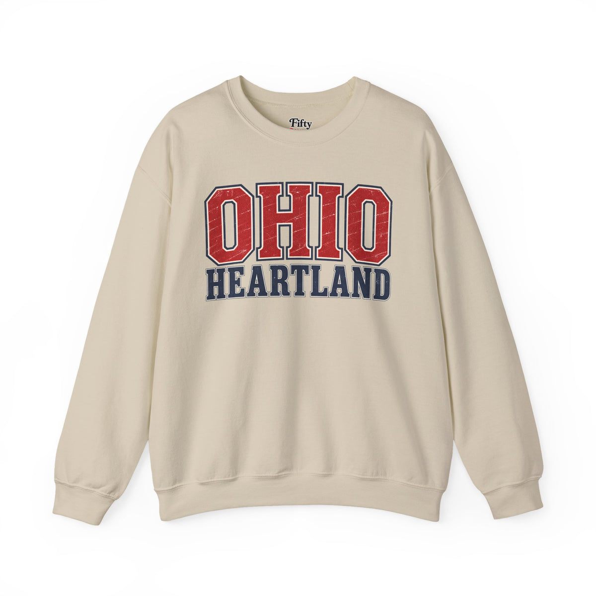 Ohio Heartland Unisex Crewneck Sweatshirt State Name Graphic