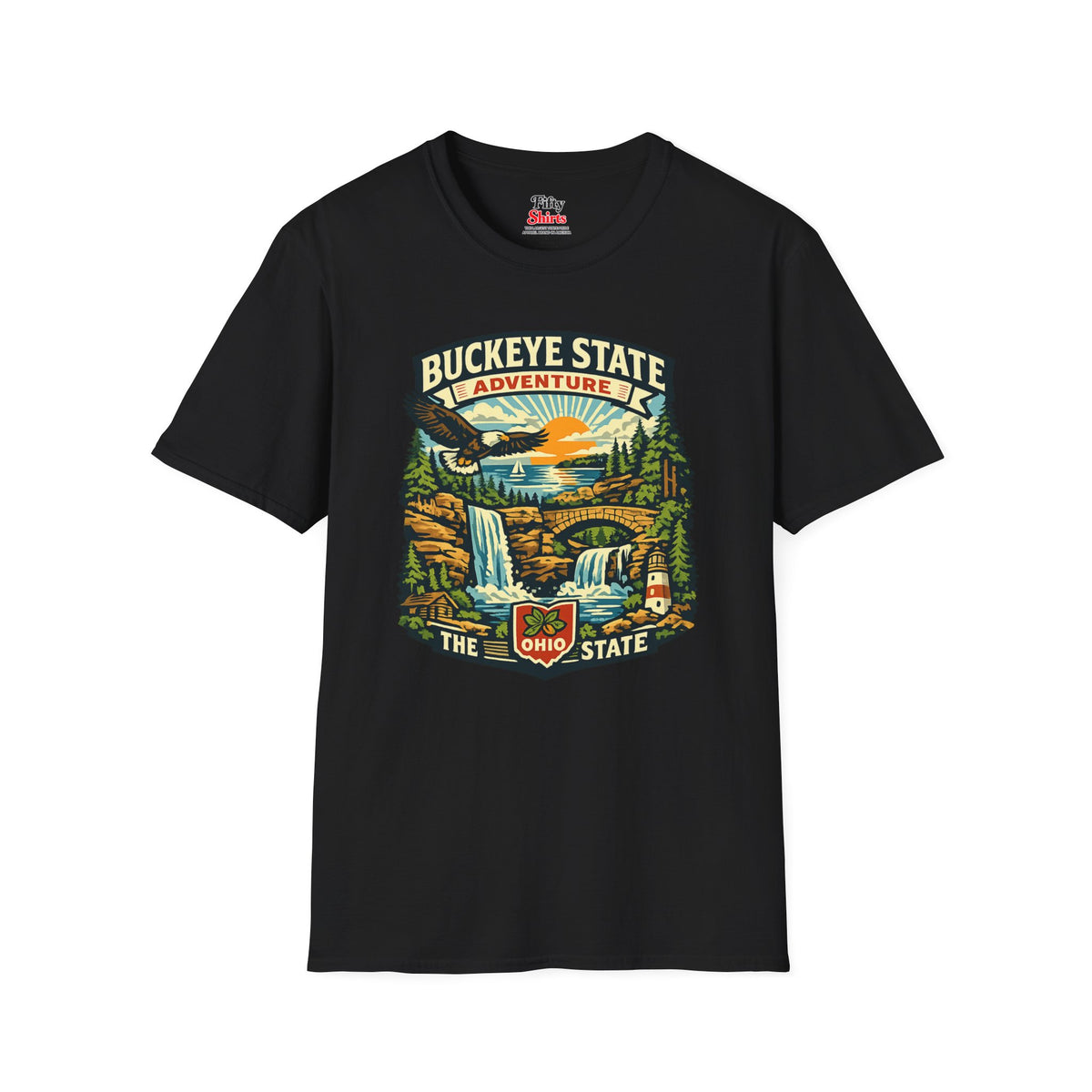 Ohio Buckeye State Adventure Unisex Softstyle T Shirt State Pride Graphic Tee Collections FS03