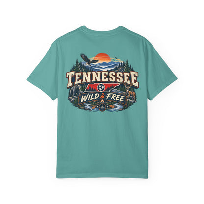 Tennessee Wild & Free Unisex Comfort Color 1717 Streetwear Graphic Tee
