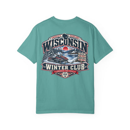 Wisconsin Winter Club Unisex Comfort Color 1717 Streetwear Graphic Tee