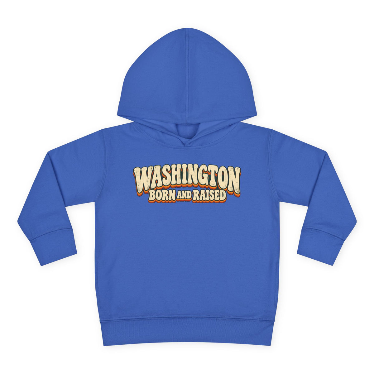 Washington Born and Raised Vintage 1970s Unisex Toddler Pullover Fleece Hoodie