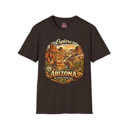 Explore Arizona Heritage Unisex Softstyle T Shirt State Pride Graphic Tee Collections FS03