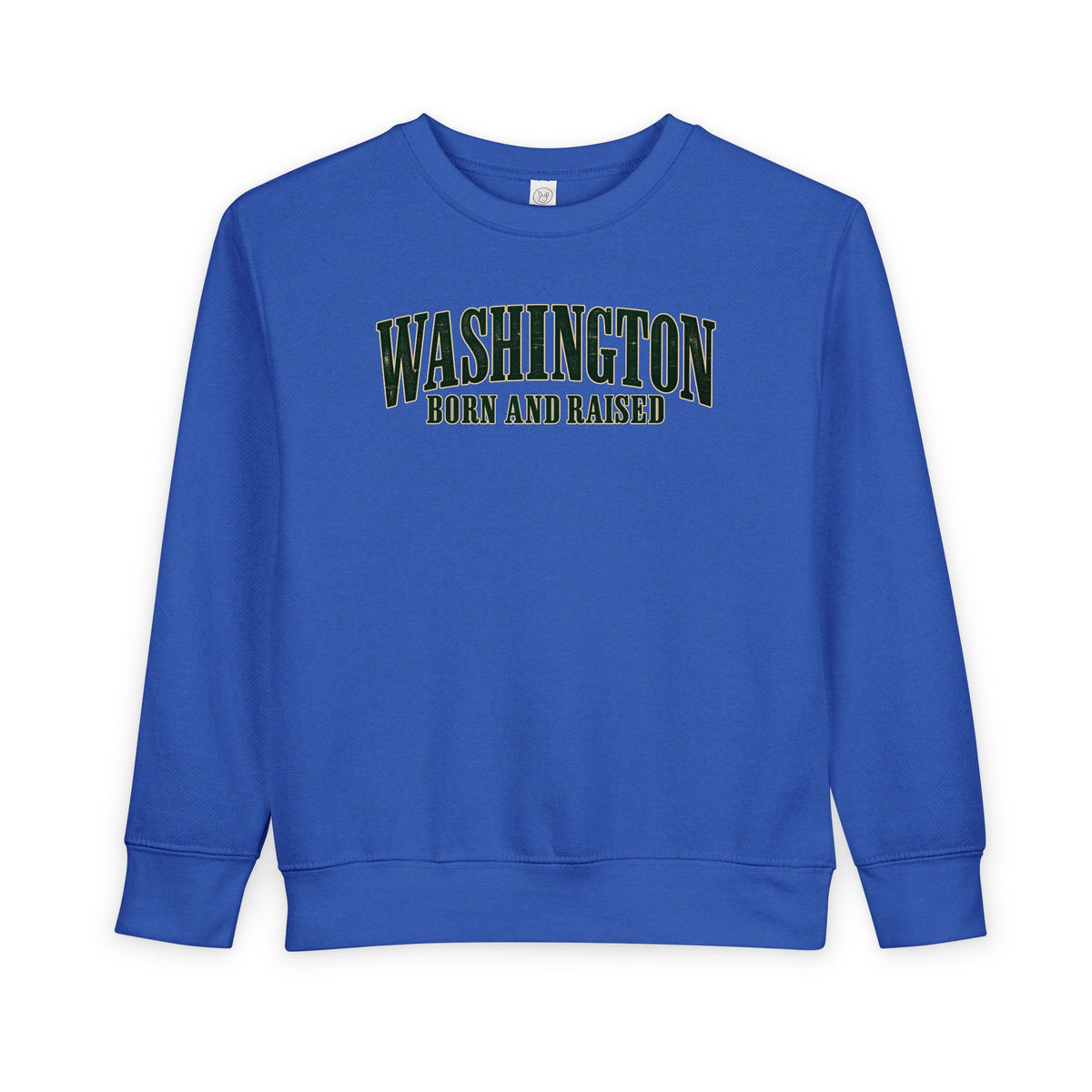 Washington Born and Raised Premium Heritage Unisex Toddler Sweatshirt