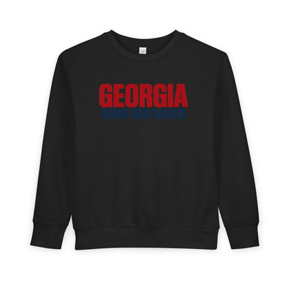 Georgia Born and Raised Minimal Modern Unisex Toddler Sweatshirt