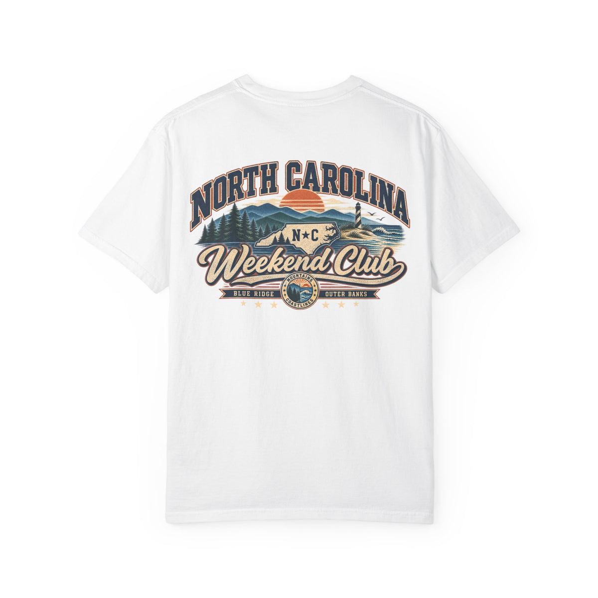 North Carolina Weekend Club Unisex Comfort Color 1717 Streetwear Graphic Tee
