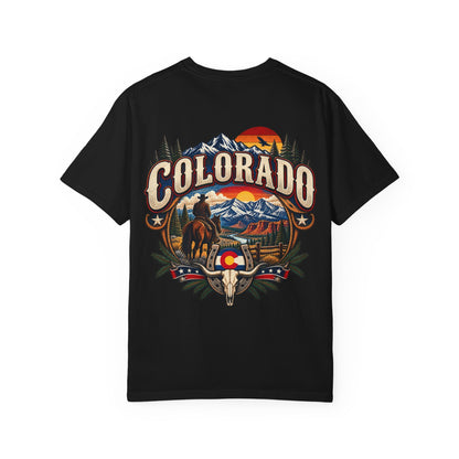 Colorado Wild West  Unisex Comfort Color 1717 Streetwear Graphic Tee
