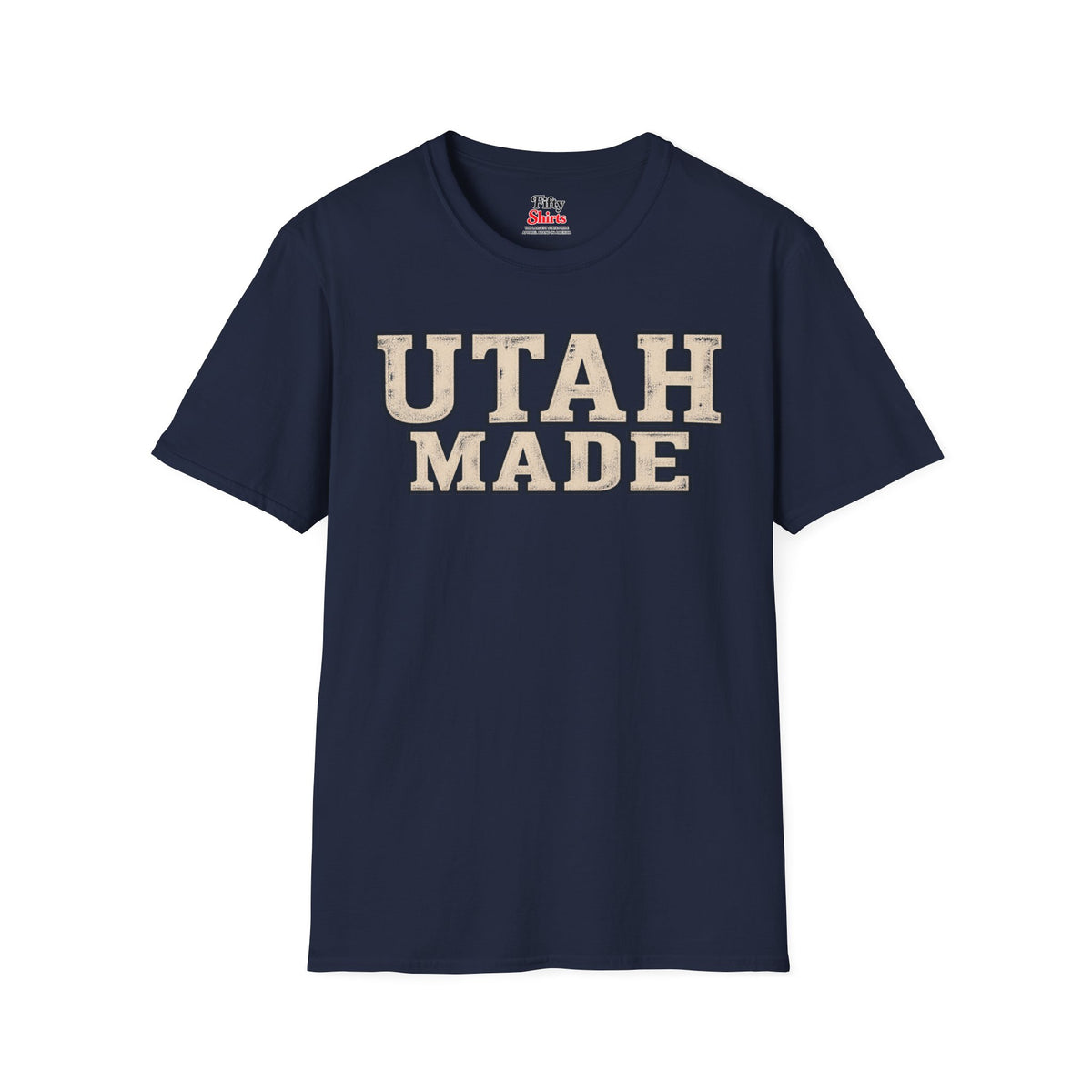 Utah Made Unisex Softstyle T Shirt State Name Graphic Tee