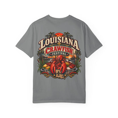 Louisiana Crawfish Festival Unisex Comfort Color 1717 Streetwear Graphic Tee