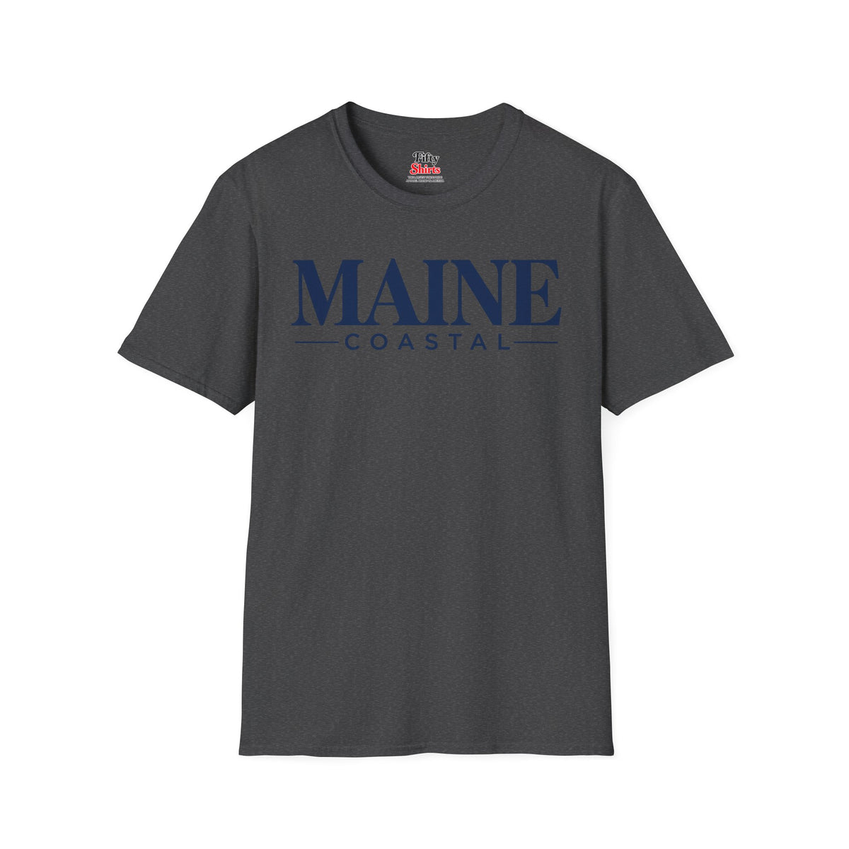 Main Coastal Unisex Softstyle T Shirt State Name Graphic Tee