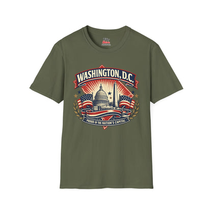 Washington D.C. State Pride Unisex Softstyle T Shirt State Pride Graphic Tee Collections FS03