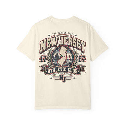 New Jersey Athletic Club Unisex Comfort Color 1717 Streetwear Graphic Tee