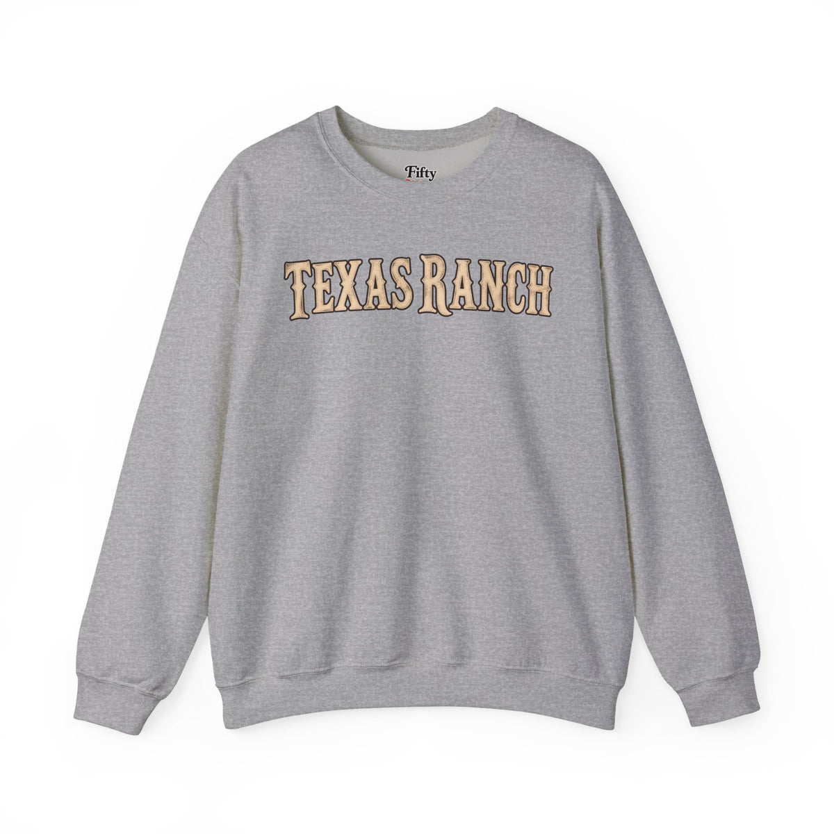 Texas Ranch Unisex Crewneck Sweatshirt State Name Graphic