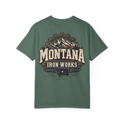 Montana Iron Works Unisex Comfort Color 1717 Streetwear Graphic Tee