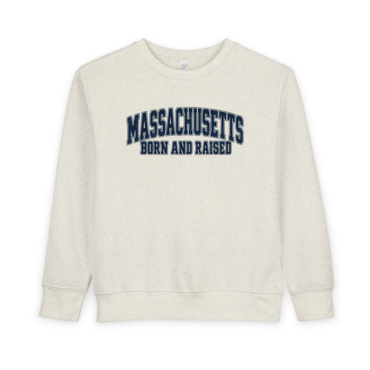 Massachusetts Born and Raised Vintage Collegiate Unisex Toddler Sweatshirt