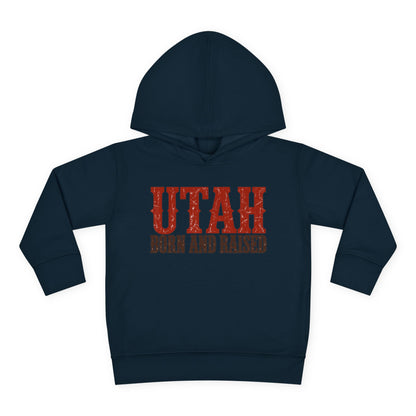 Utah Born and Raised Western Heritage Unisex Toddler Pullover Fleece Hoodie