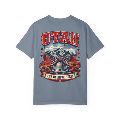 Utah the Beehive State Unisex Comfort Color 1717 Streetwear Graphic Tee