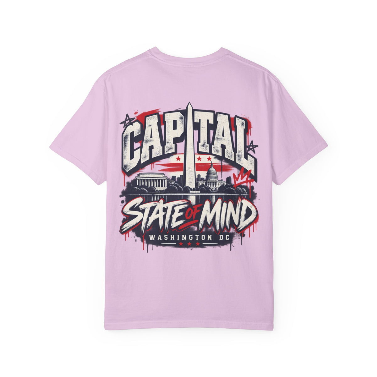 Washington DC Capital State of Mind Unisex Comfort Color 1717 Streetwear Graphic Tee