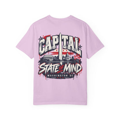 Washington DC Capital State of Mind Unisex Comfort Color 1717 Streetwear Graphic Tee