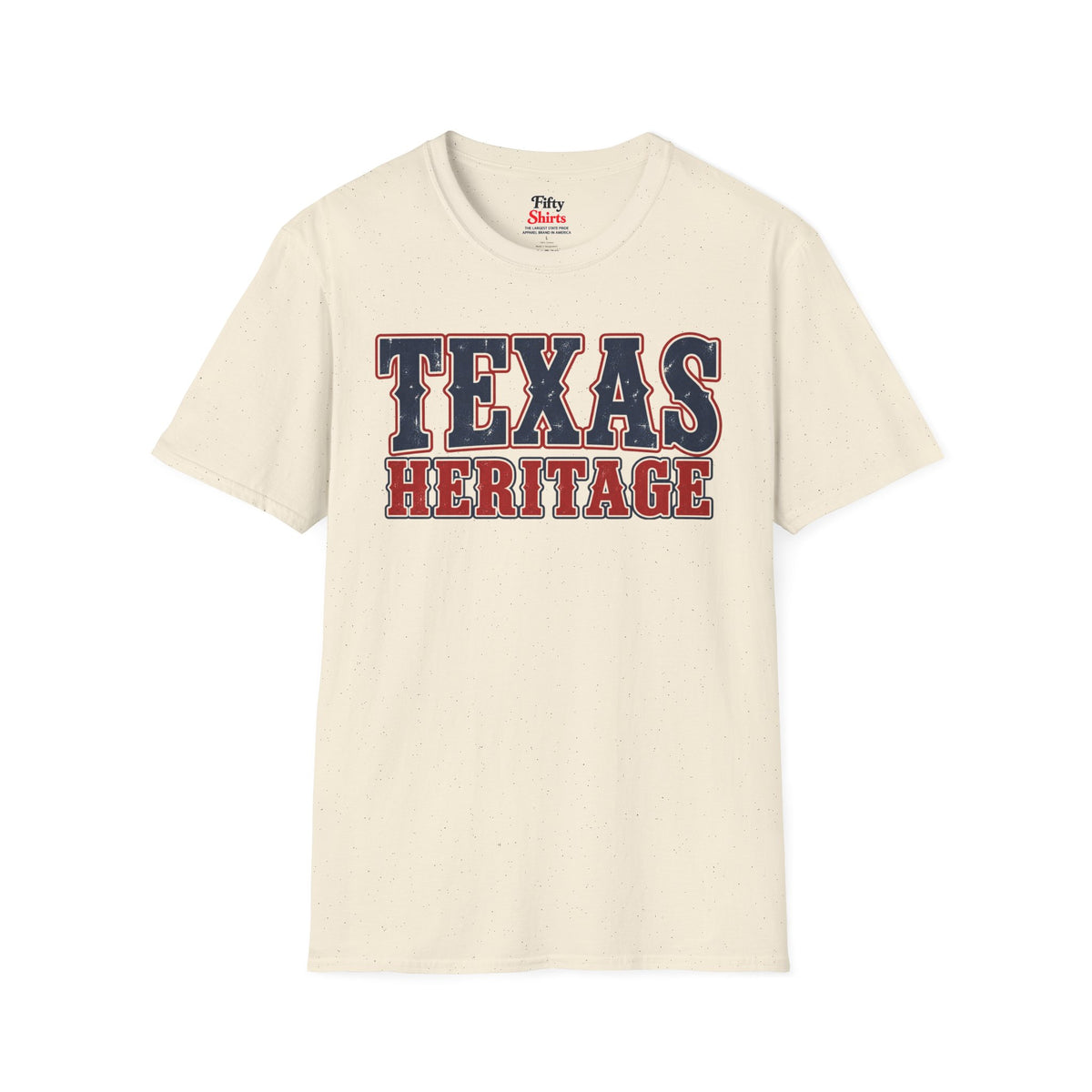 Texas Heritage Unisex Softstyle T Shirt State Name Graphic Tee