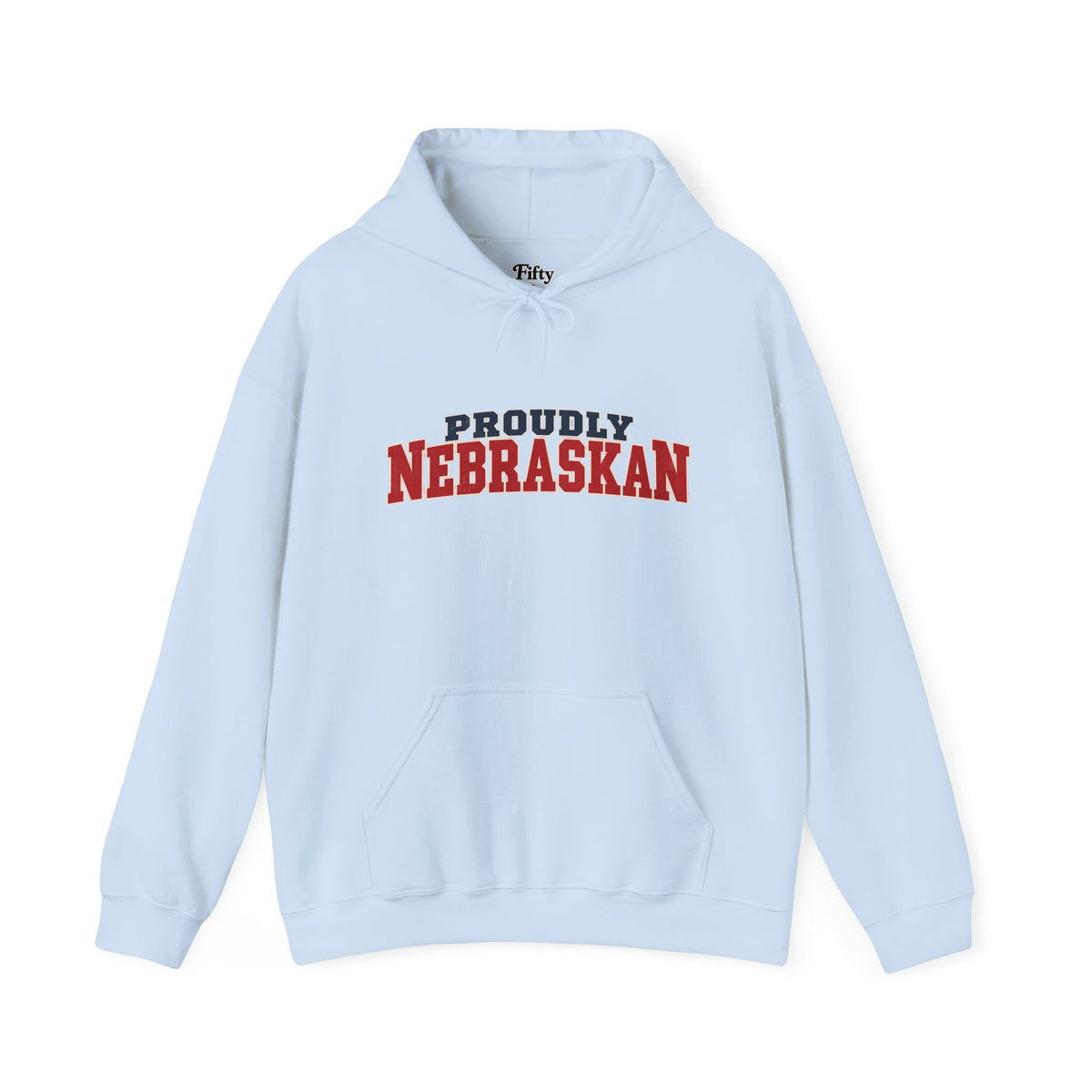 Proudly Nebraskan Nebraska Unisex Hoodie State Name Graphic