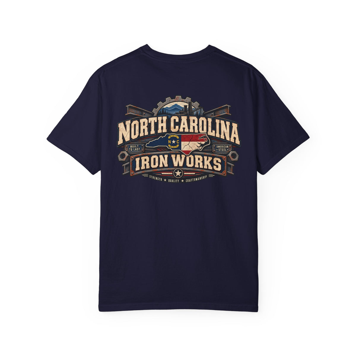 North Carolina Iron Works Unisex Comfort Color 1717 Streetwear Graphic Tee