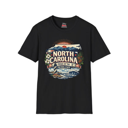 North Carolina State Pride Unisex Softstyle T Shirt State Pride Graphic Tee Collections FS03