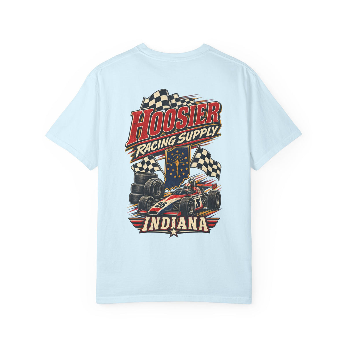 Indiana Hoosier Racing Supply Unisex Comfort Color 1717 Streetwear Graphic Tee