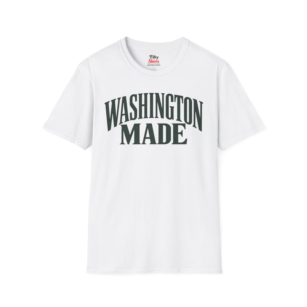 Washington Made Unisex Softstyle T Shirt State Name Graphic Tee