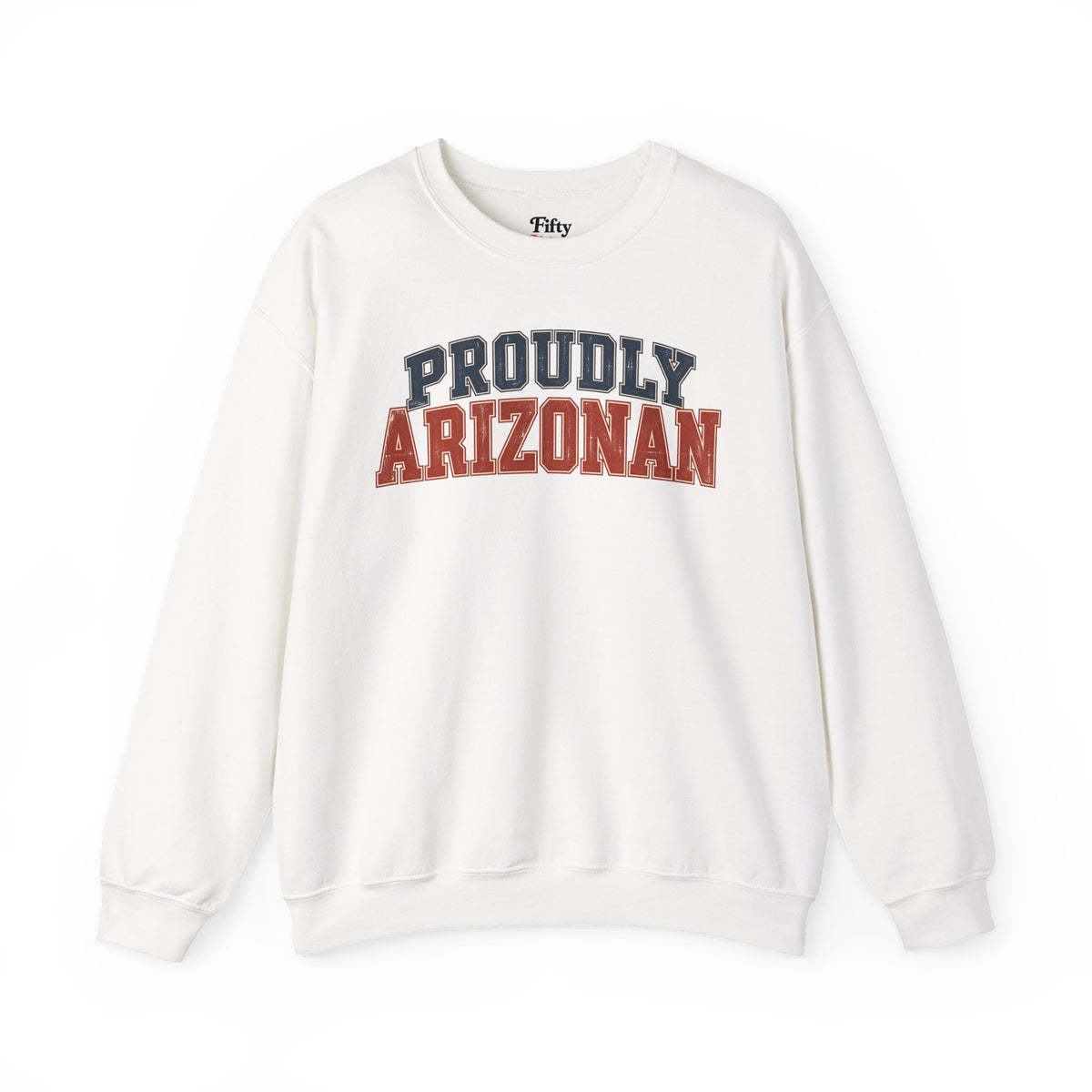 Proudly Arizonan Arizona Unisex Crewneck Sweatshirt State Name Graphic