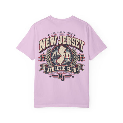 New Jersey Athletic Club Unisex Comfort Color 1717 Streetwear Graphic Tee